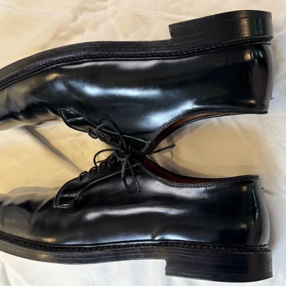 Alden Black Shell Cordovan Plain Toe Blucher - Size 13 - Picture 15 of 16